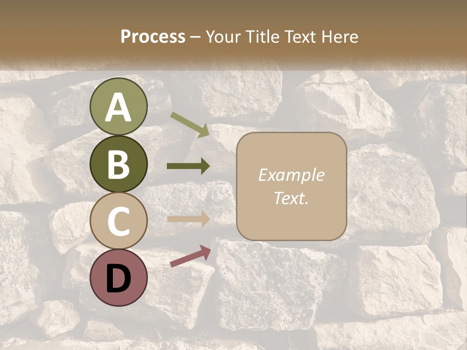 A Large Pile Of Rocks With A Brown Background PowerPoint Template