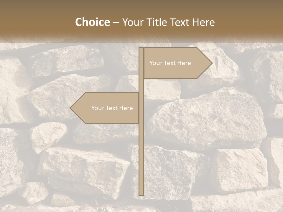A Large Pile Of Rocks With A Brown Background PowerPoint Template