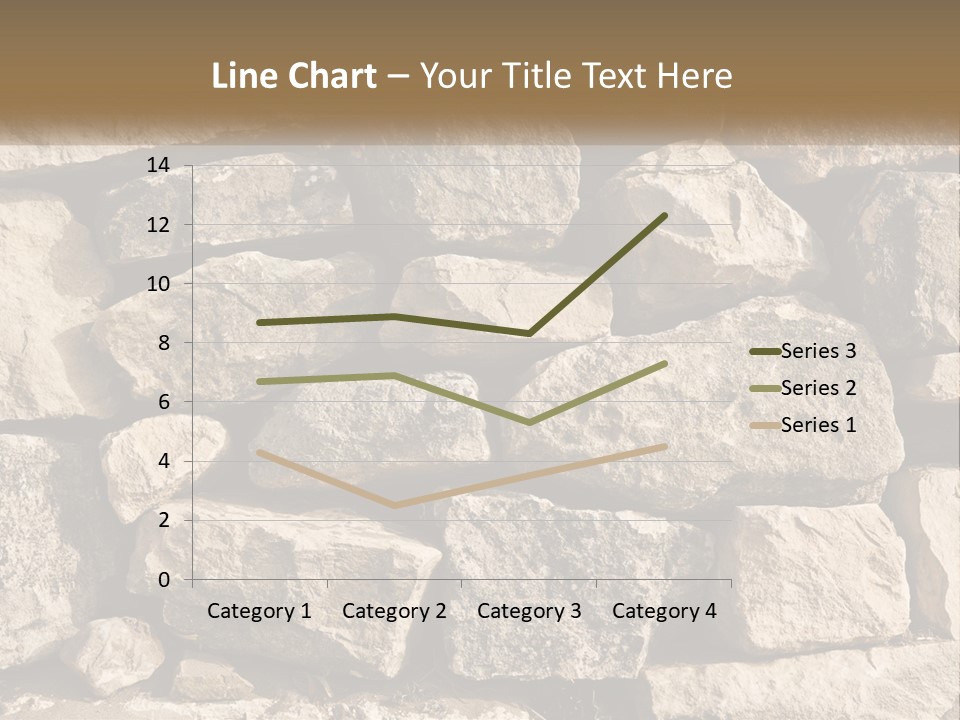 A Large Pile Of Rocks With A Brown Background PowerPoint Template