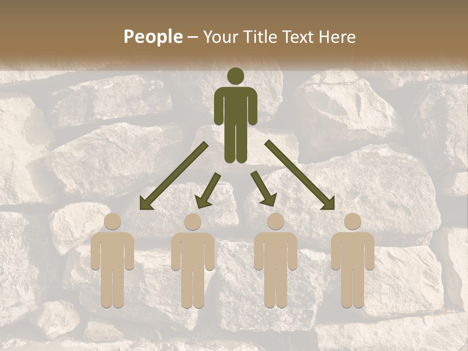 A Large Pile Of Rocks With A Brown Background PowerPoint Template