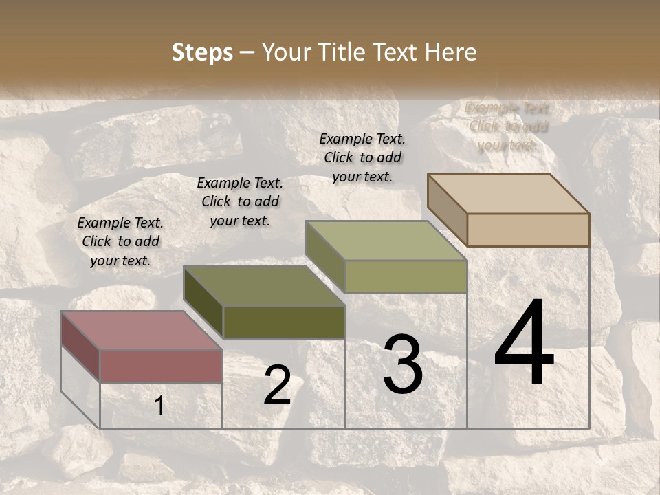 A Large Pile Of Rocks With A Brown Background PowerPoint Template