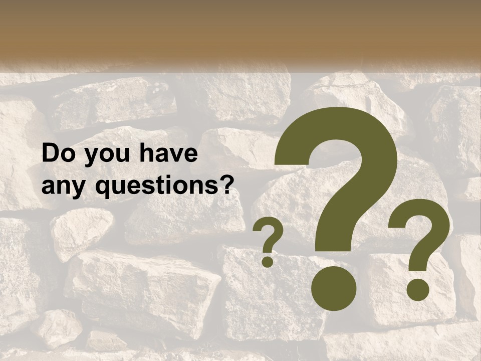 A Large Pile Of Rocks With A Brown Background PowerPoint Template