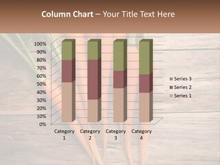 A Bunch Of Carrots On A Wooden Table PowerPoint Template