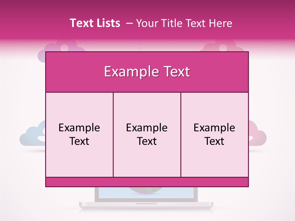 A Laptop With A Social Network On The Screen PowerPoint Template