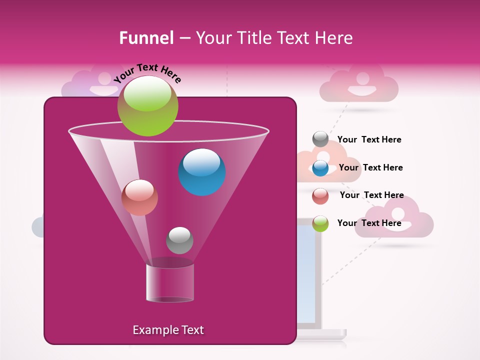 A Laptop With A Social Network On The Screen PowerPoint Template