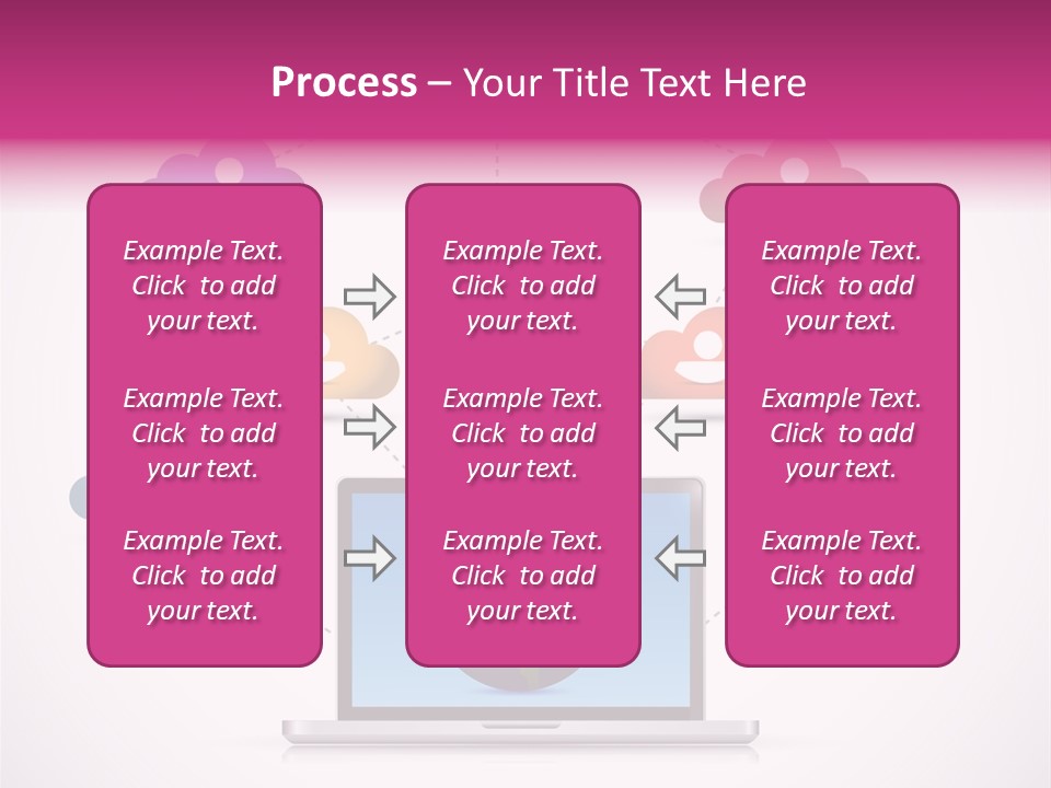 A Laptop With A Social Network On The Screen PowerPoint Template
