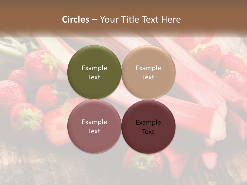 A Bunch Of Fresh Fruits And Vegetables On A Table PowerPoint Template