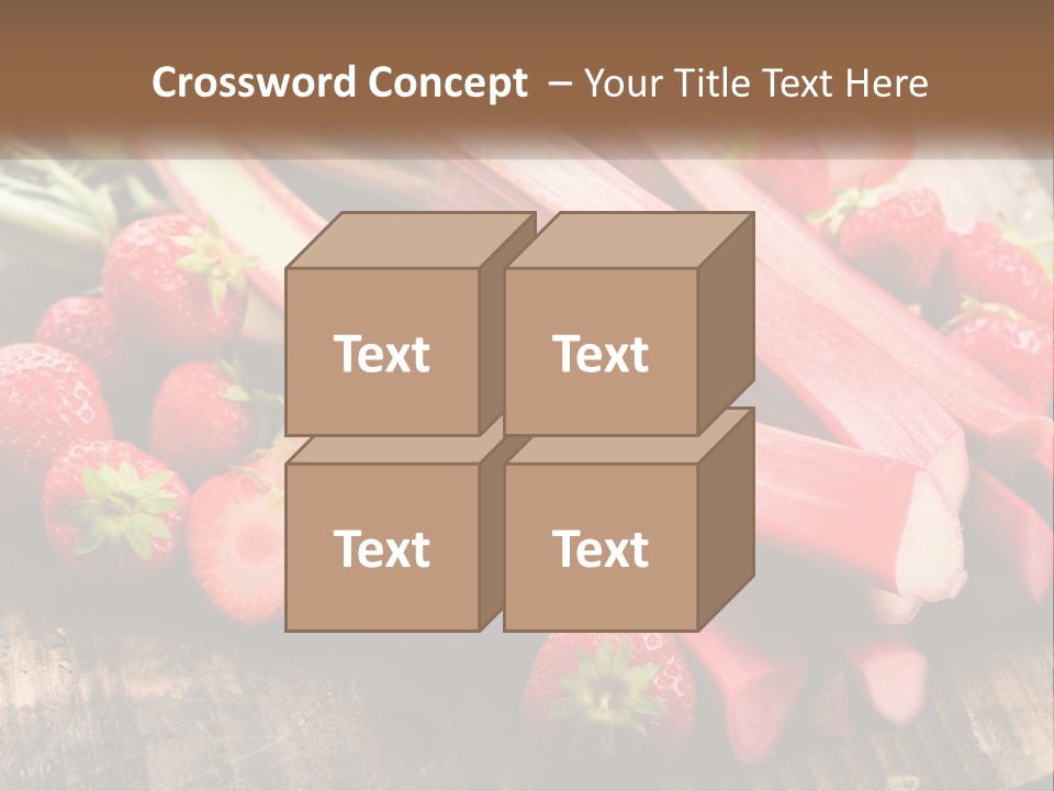 A Bunch Of Fresh Fruits And Vegetables On A Table PowerPoint Template