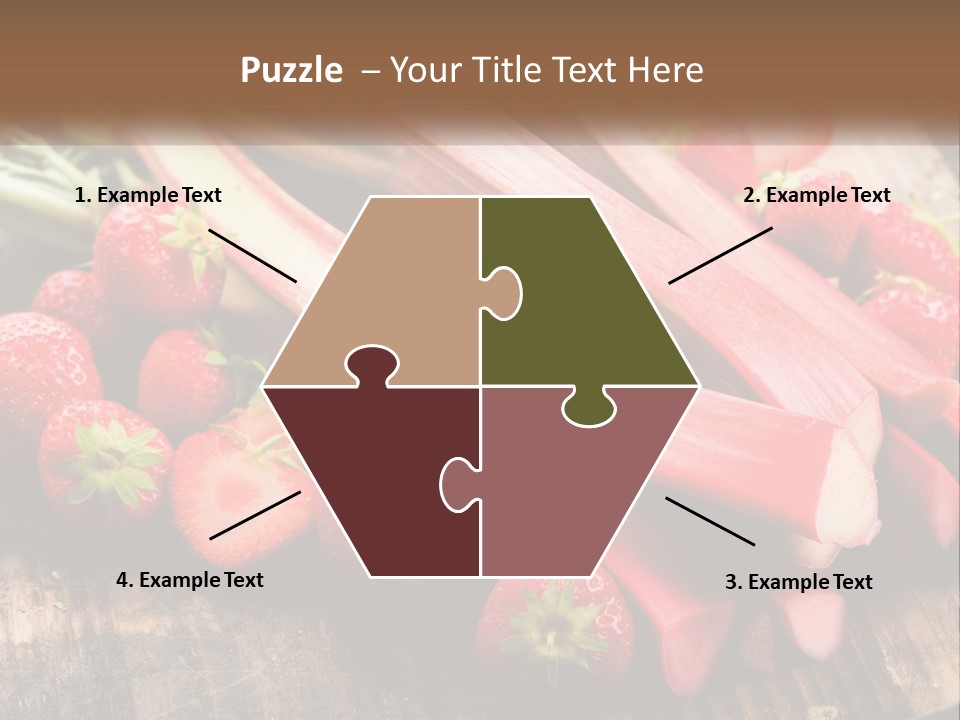 A Bunch Of Fresh Fruits And Vegetables On A Table PowerPoint Template