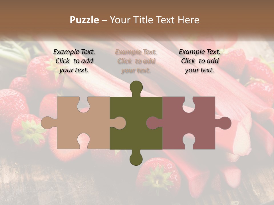 A Bunch Of Fresh Fruits And Vegetables On A Table PowerPoint Template