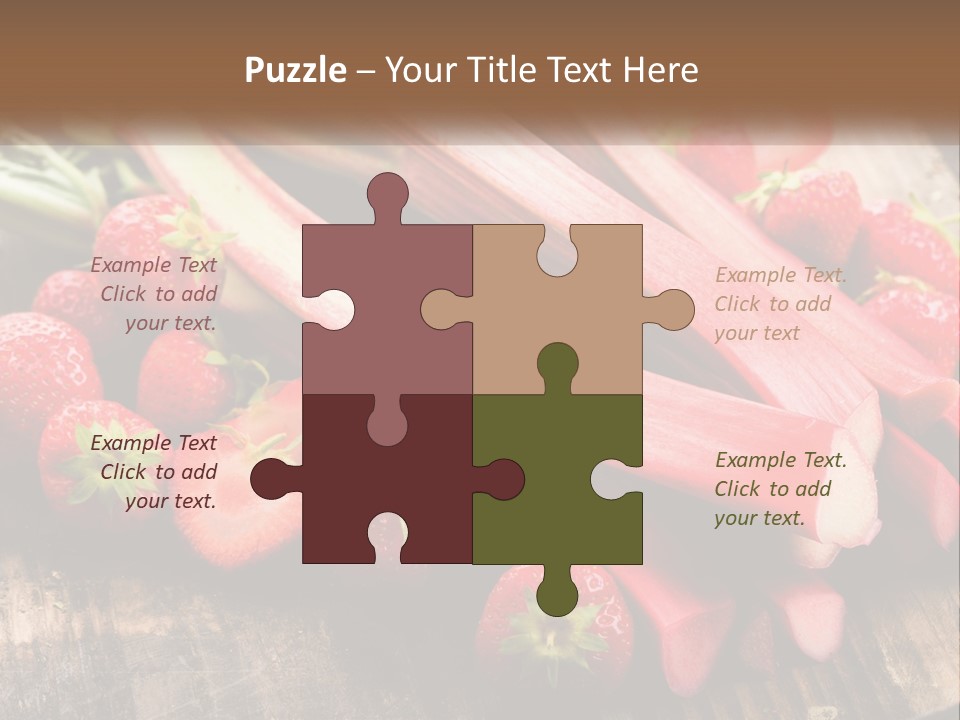 A Bunch Of Fresh Fruits And Vegetables On A Table PowerPoint Template