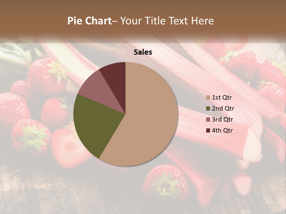 A Bunch Of Fresh Fruits And Vegetables On A Table PowerPoint Template