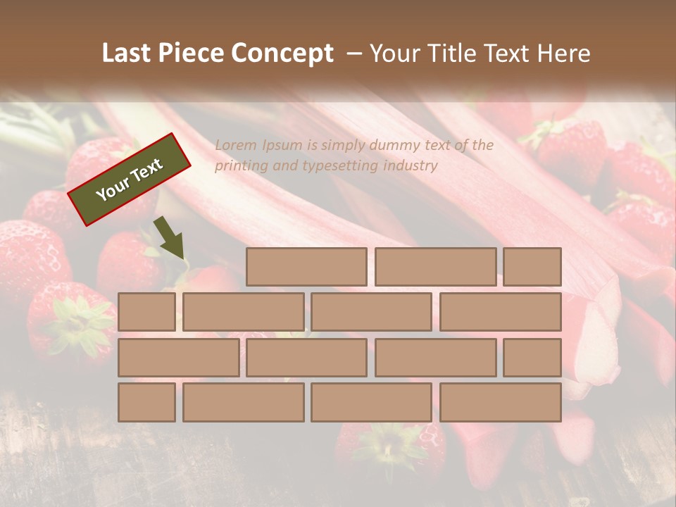 A Bunch Of Fresh Fruits And Vegetables On A Table PowerPoint Template