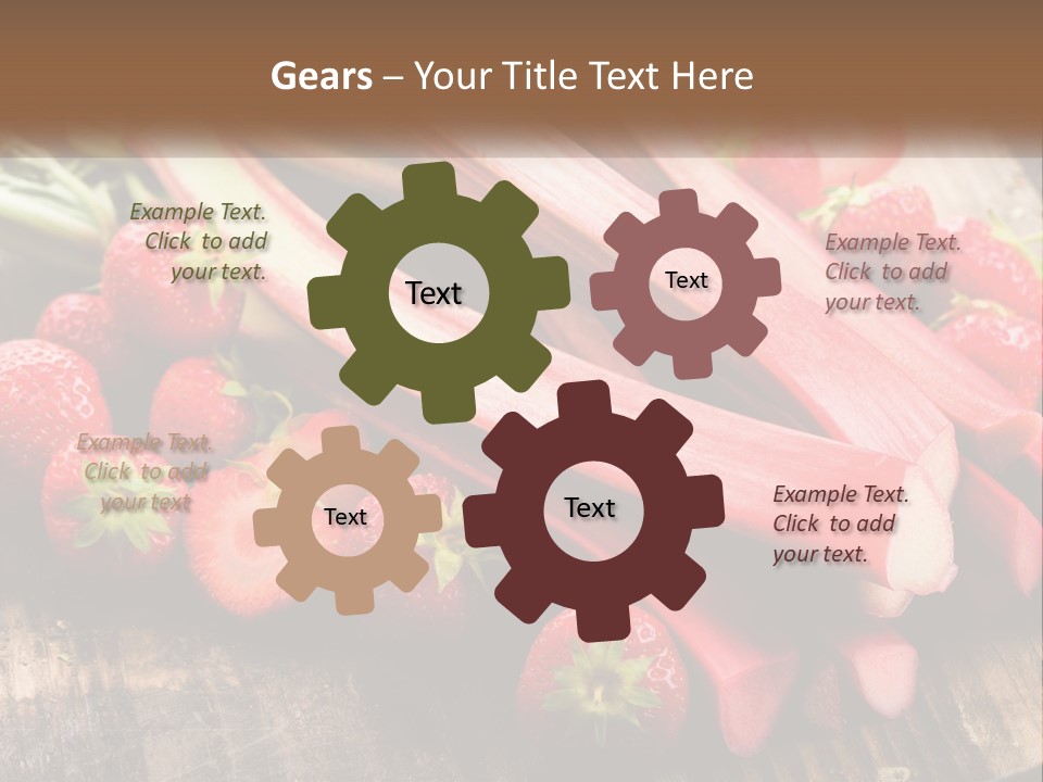 A Bunch Of Fresh Fruits And Vegetables On A Table PowerPoint Template