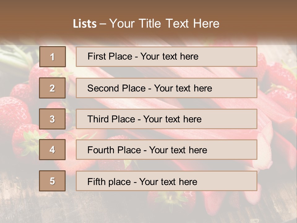 A Bunch Of Fresh Fruits And Vegetables On A Table PowerPoint Template