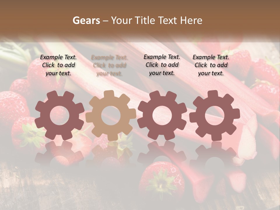 A Bunch Of Fresh Fruits And Vegetables On A Table PowerPoint Template