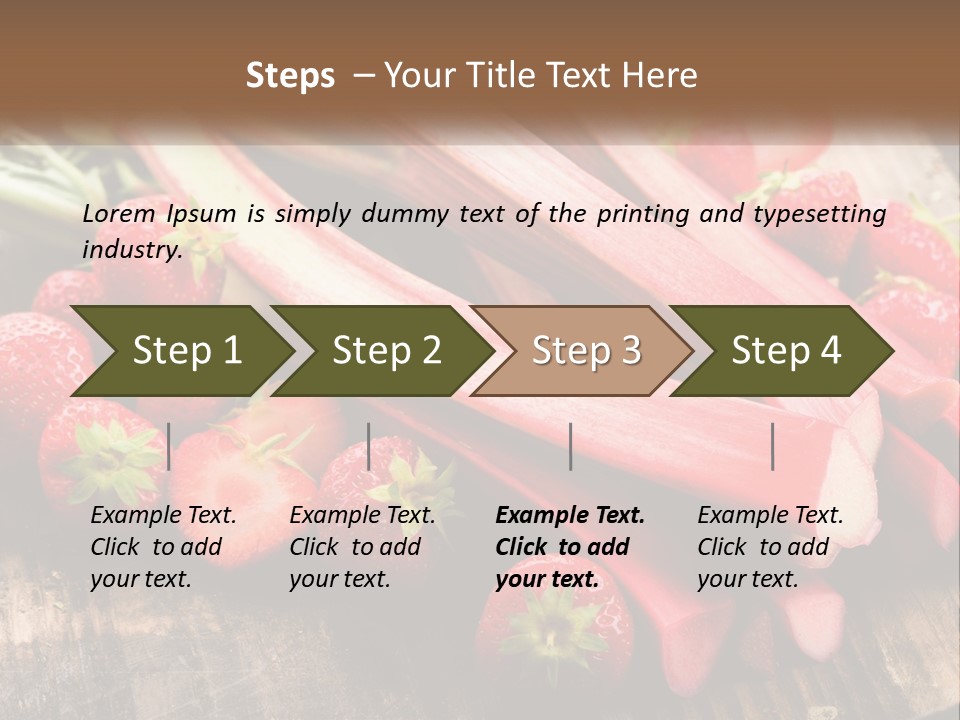 A Bunch Of Fresh Fruits And Vegetables On A Table PowerPoint Template