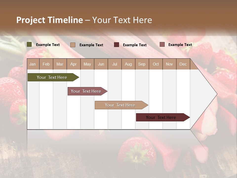 A Bunch Of Fresh Fruits And Vegetables On A Table PowerPoint Template