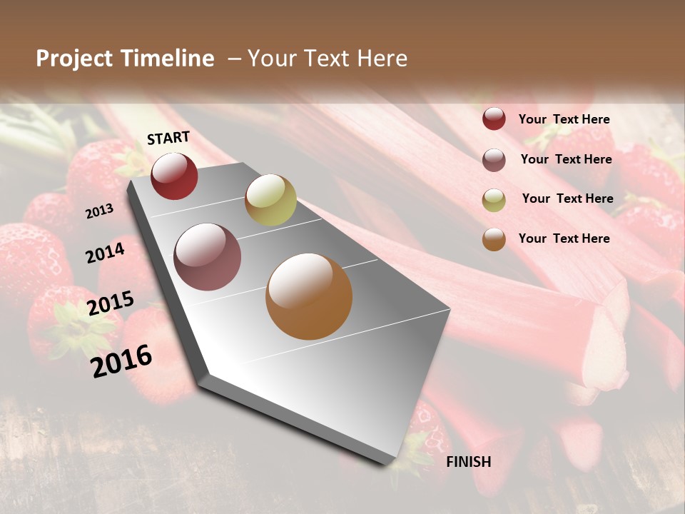 A Bunch Of Fresh Fruits And Vegetables On A Table PowerPoint Template