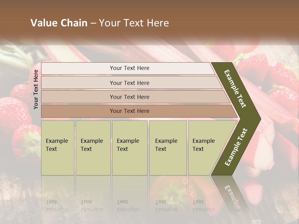 A Bunch Of Fresh Fruits And Vegetables On A Table PowerPoint Template