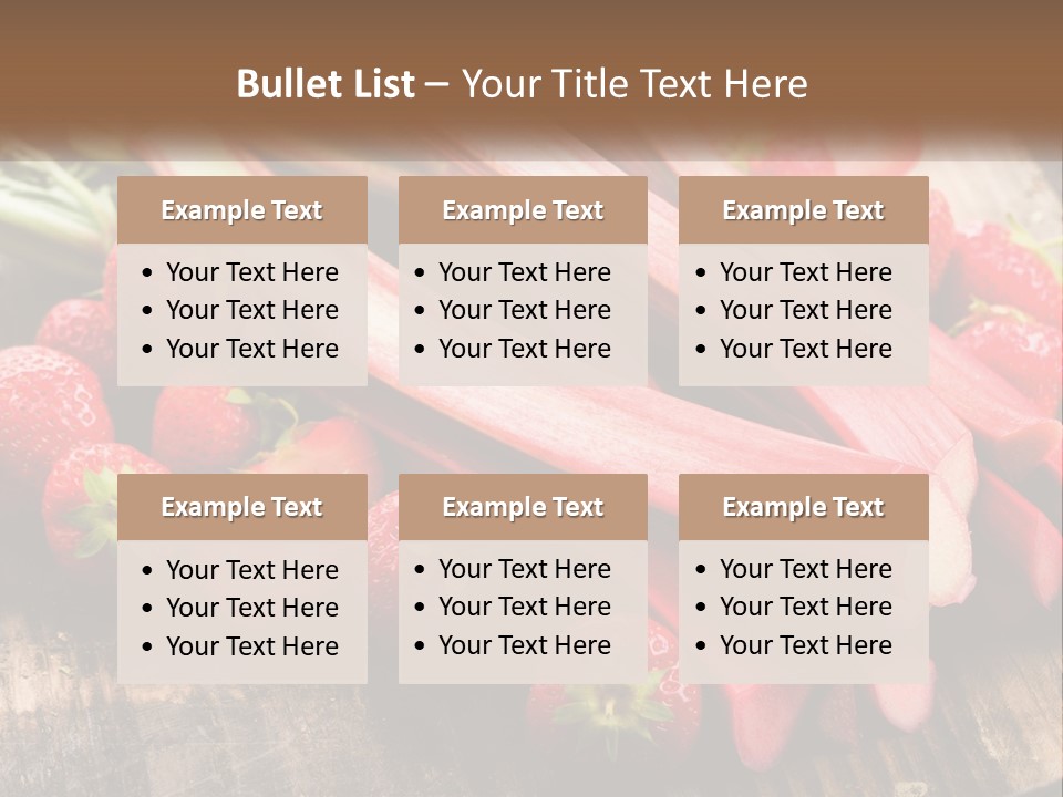 A Bunch Of Fresh Fruits And Vegetables On A Table PowerPoint Template