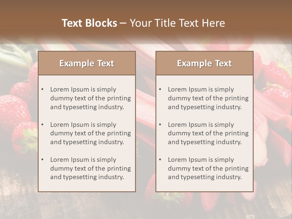 A Bunch Of Fresh Fruits And Vegetables On A Table PowerPoint Template