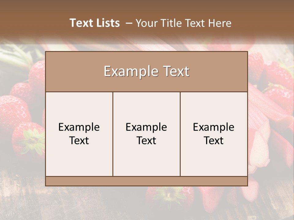 A Bunch Of Fresh Fruits And Vegetables On A Table PowerPoint Template