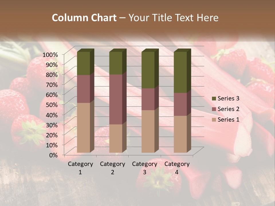 A Bunch Of Fresh Fruits And Vegetables On A Table PowerPoint Template