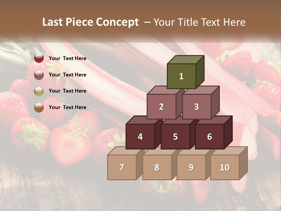 A Bunch Of Fresh Fruits And Vegetables On A Table PowerPoint Template