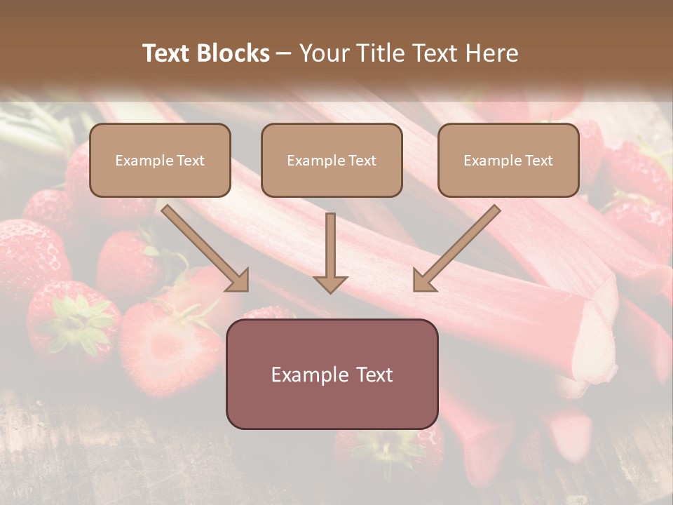 A Bunch Of Fresh Fruits And Vegetables On A Table PowerPoint Template