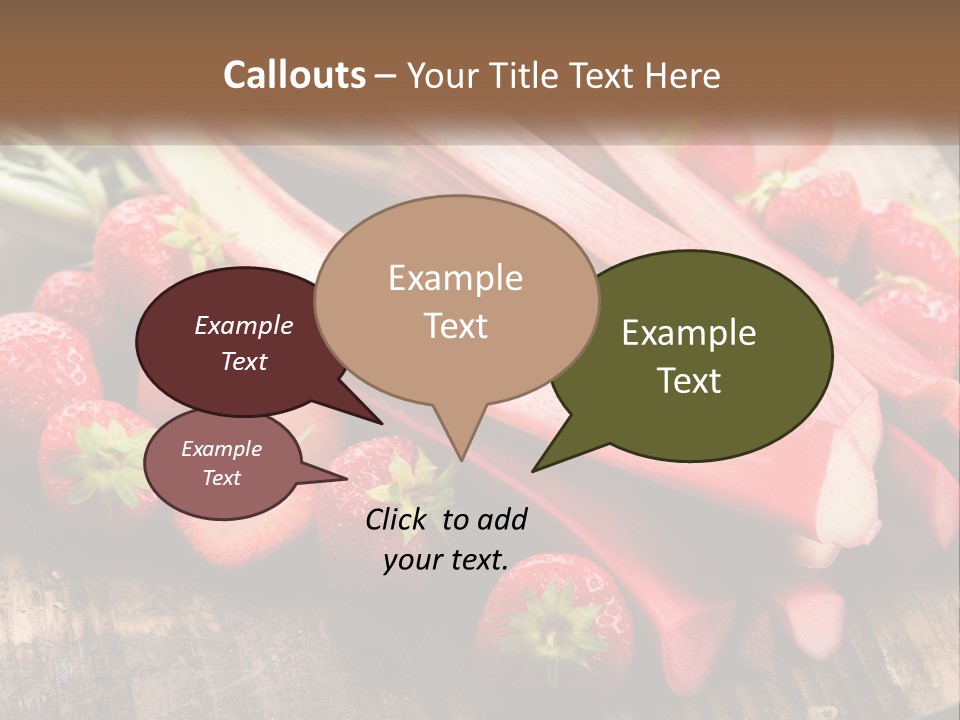 A Bunch Of Fresh Fruits And Vegetables On A Table PowerPoint Template