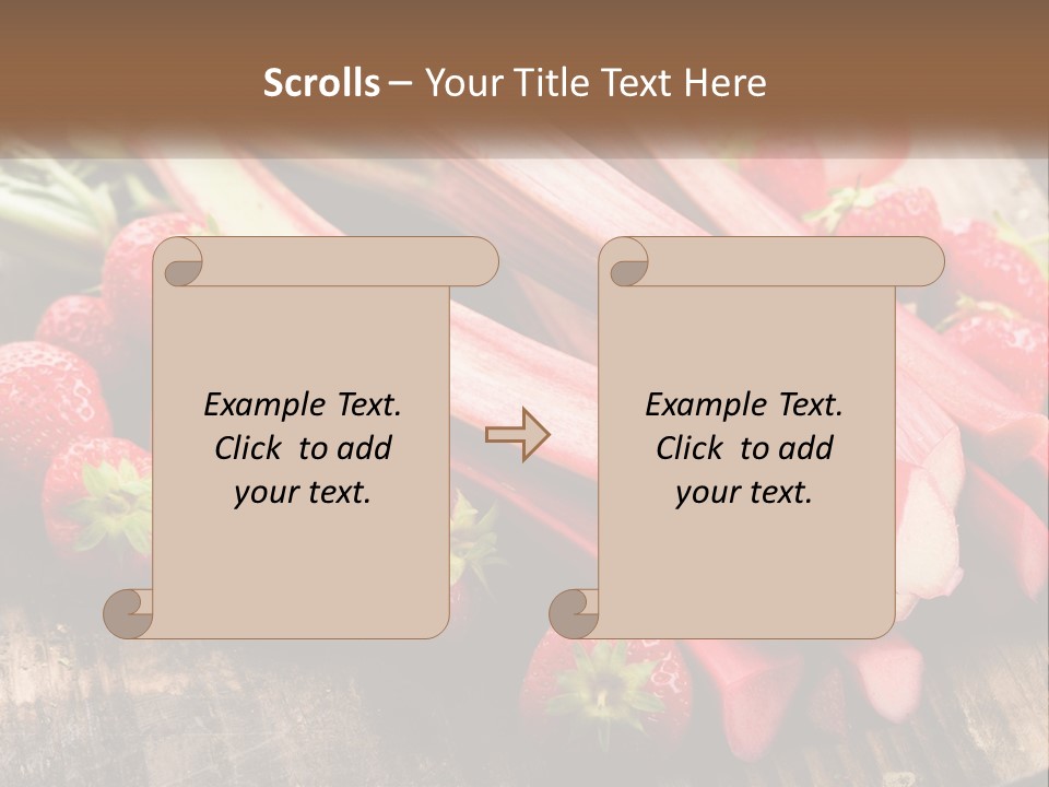 A Bunch Of Fresh Fruits And Vegetables On A Table PowerPoint Template