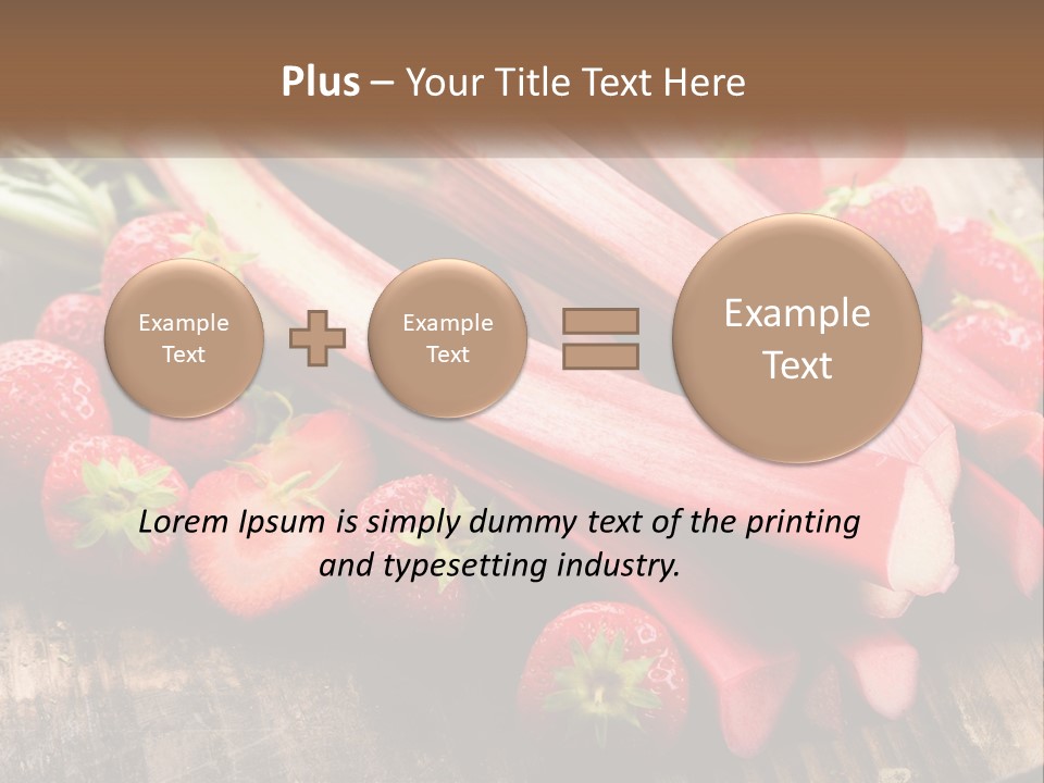A Bunch Of Fresh Fruits And Vegetables On A Table PowerPoint Template
