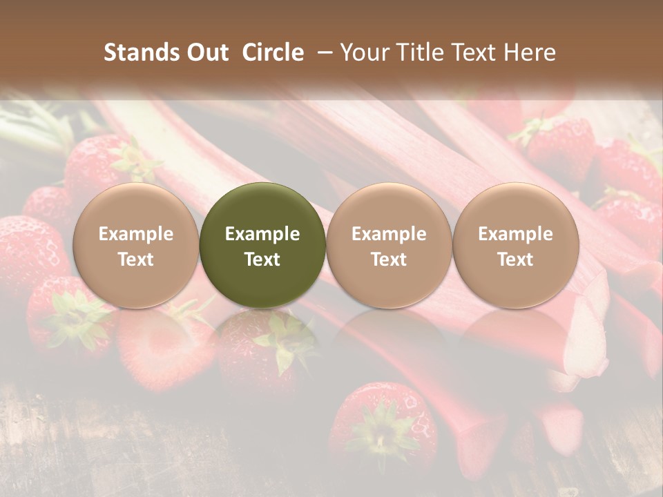 A Bunch Of Fresh Fruits And Vegetables On A Table PowerPoint Template