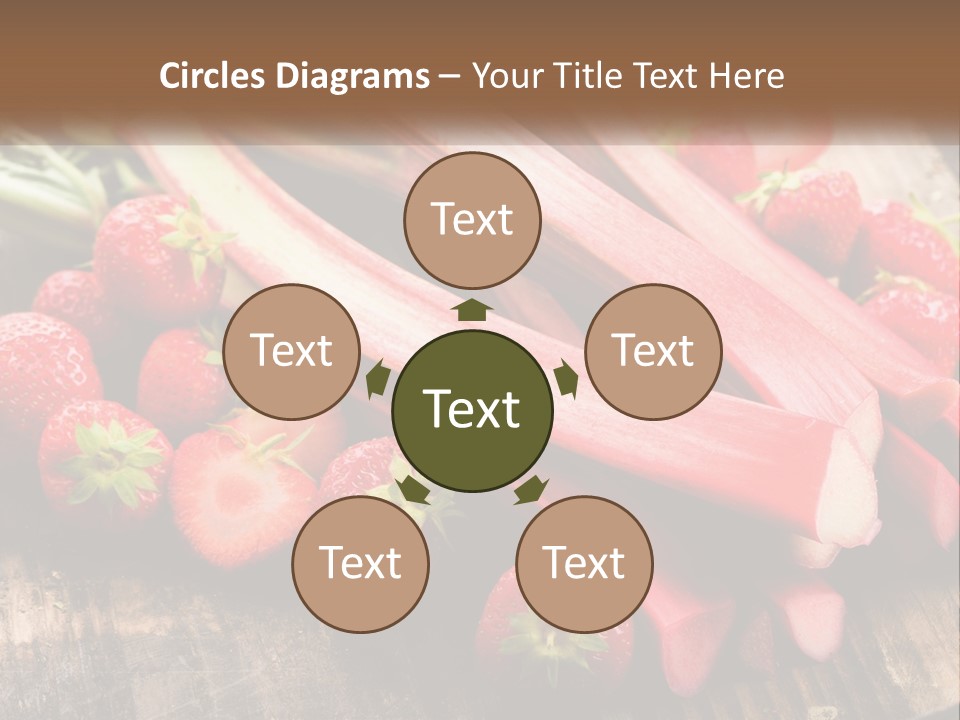 A Bunch Of Fresh Fruits And Vegetables On A Table PowerPoint Template