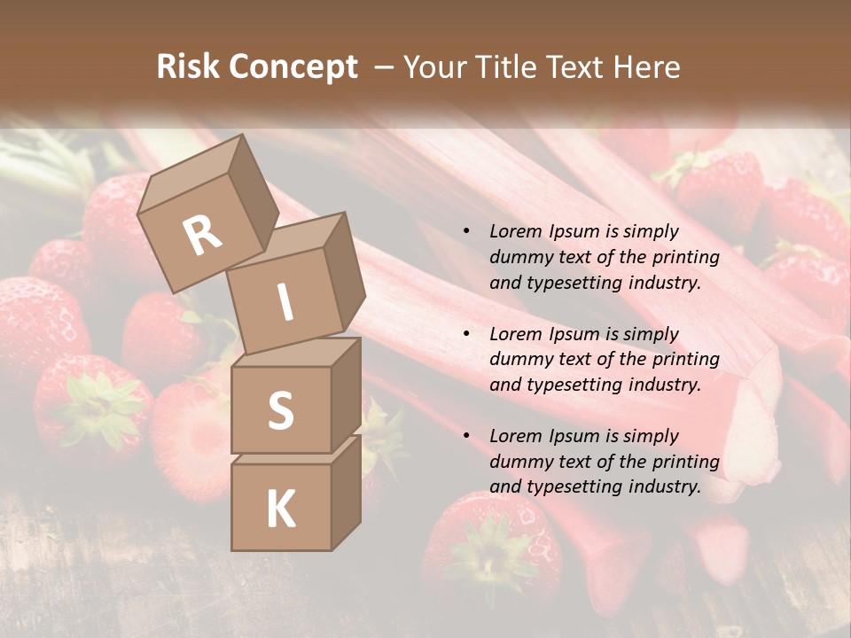 A Bunch Of Fresh Fruits And Vegetables On A Table PowerPoint Template