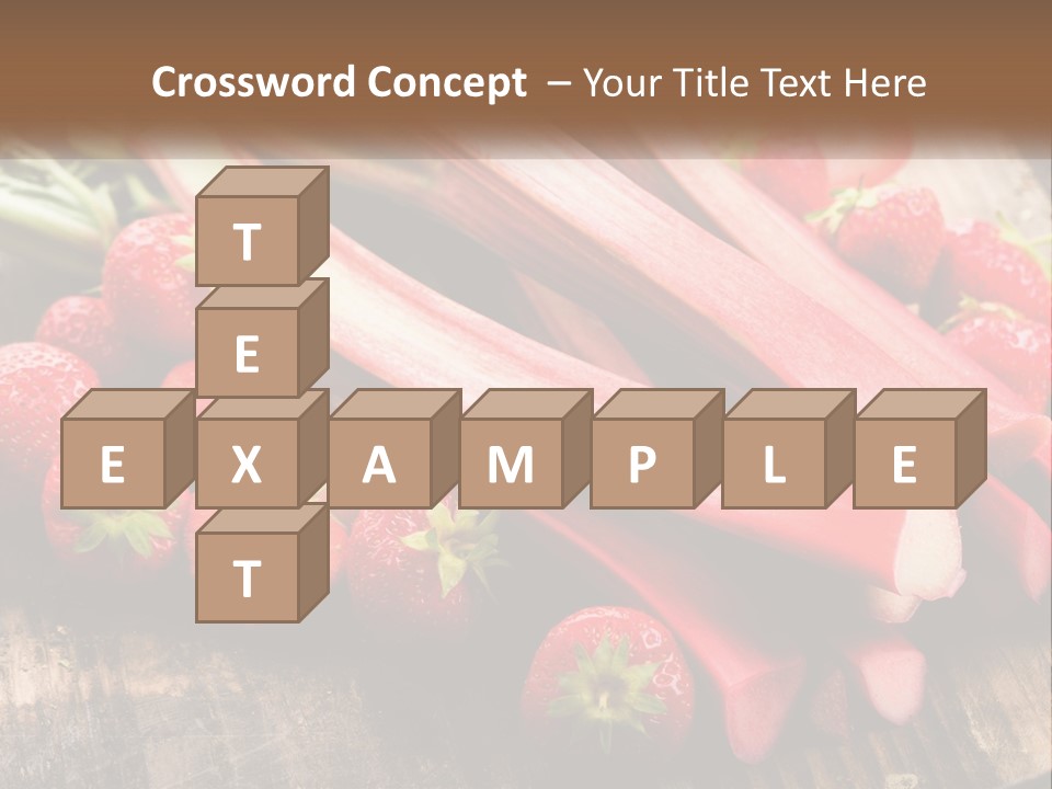 A Bunch Of Fresh Fruits And Vegetables On A Table PowerPoint Template