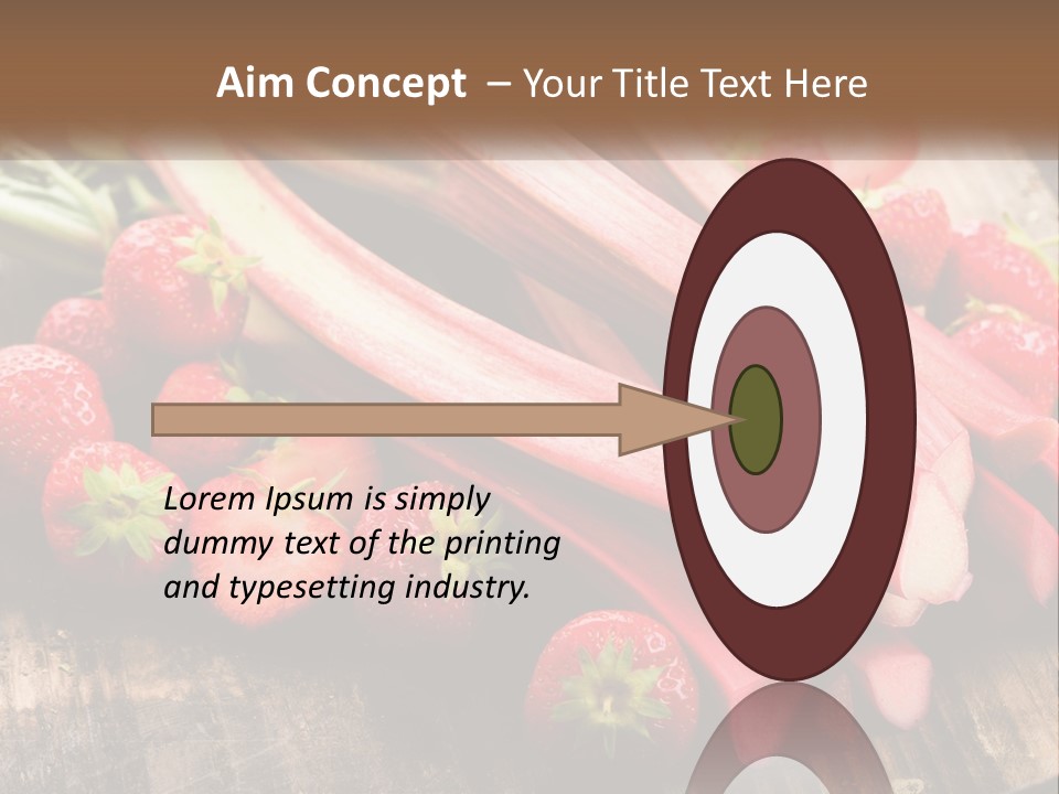 A Bunch Of Fresh Fruits And Vegetables On A Table PowerPoint Template