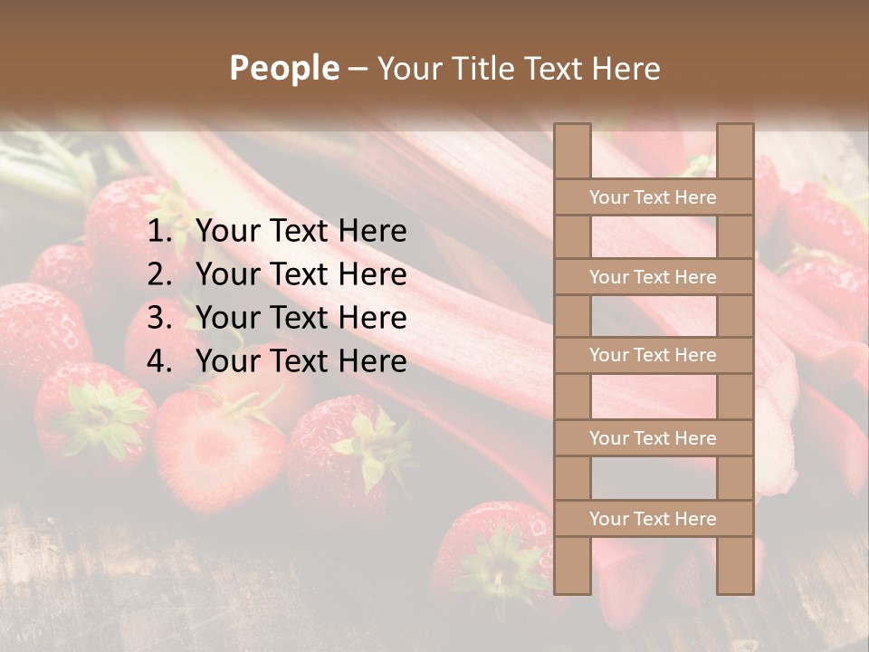 A Bunch Of Fresh Fruits And Vegetables On A Table PowerPoint Template
