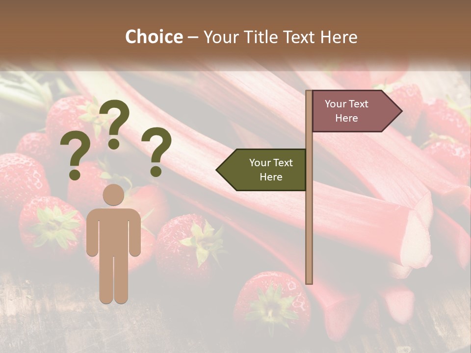 A Bunch Of Fresh Fruits And Vegetables On A Table PowerPoint Template