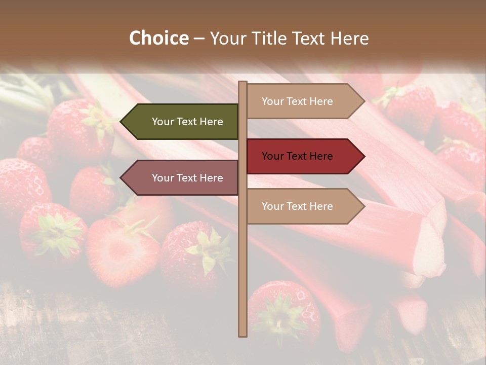 A Bunch Of Fresh Fruits And Vegetables On A Table PowerPoint Template