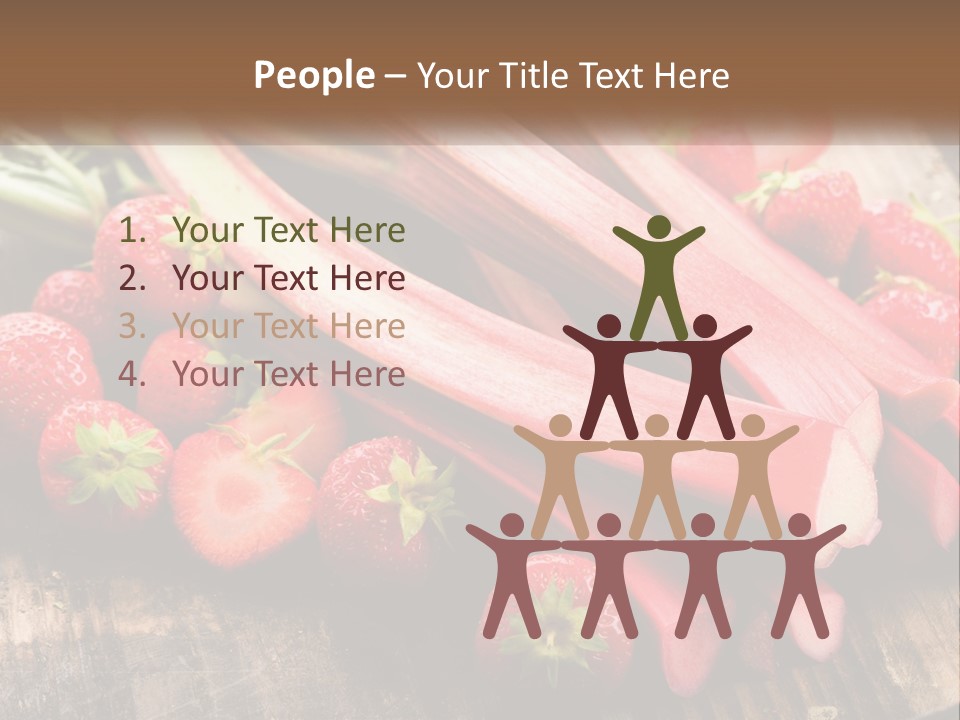 A Bunch Of Fresh Fruits And Vegetables On A Table PowerPoint Template