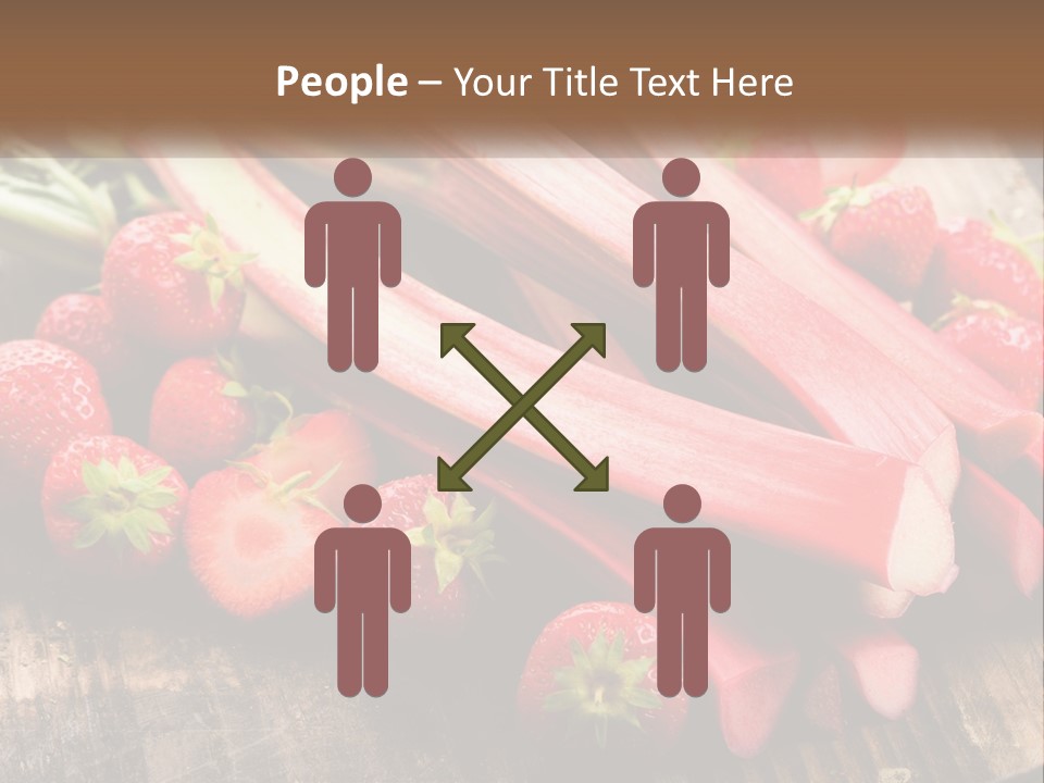 A Bunch Of Fresh Fruits And Vegetables On A Table PowerPoint Template