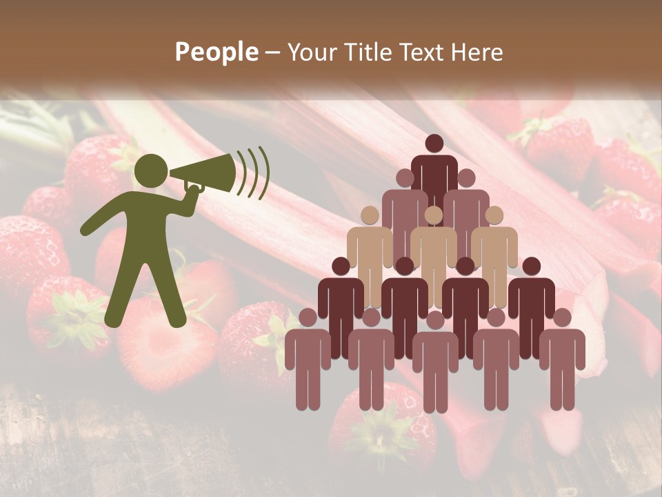 A Bunch Of Fresh Fruits And Vegetables On A Table PowerPoint Template