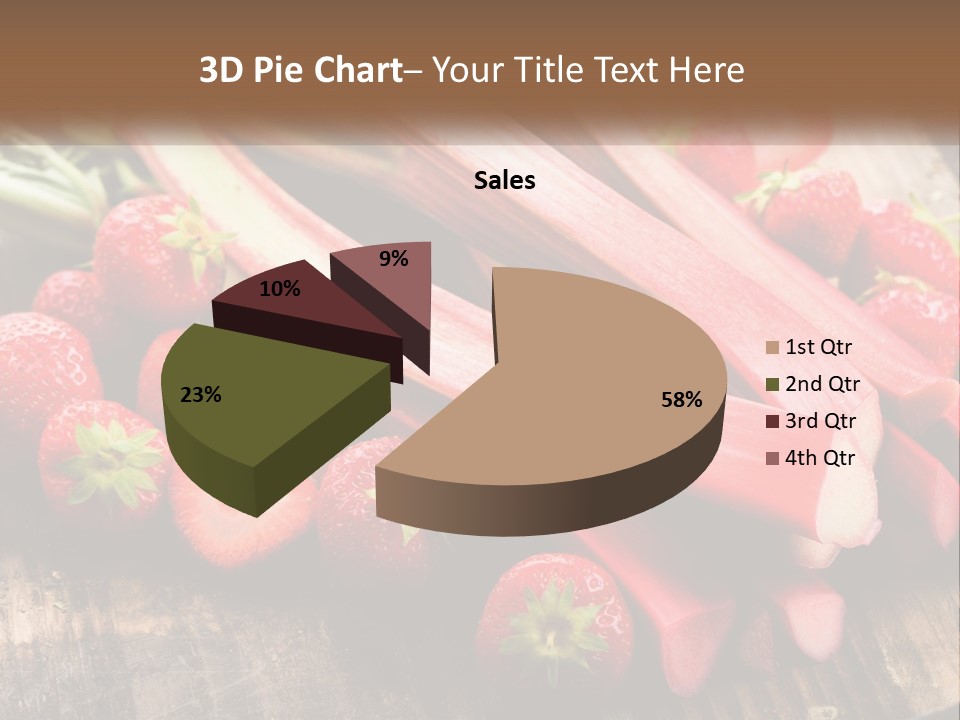 A Bunch Of Fresh Fruits And Vegetables On A Table PowerPoint Template
