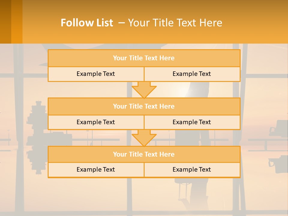 A Silhouette Of A Man With A Suitcase In Front Of A Window PowerPoint Template