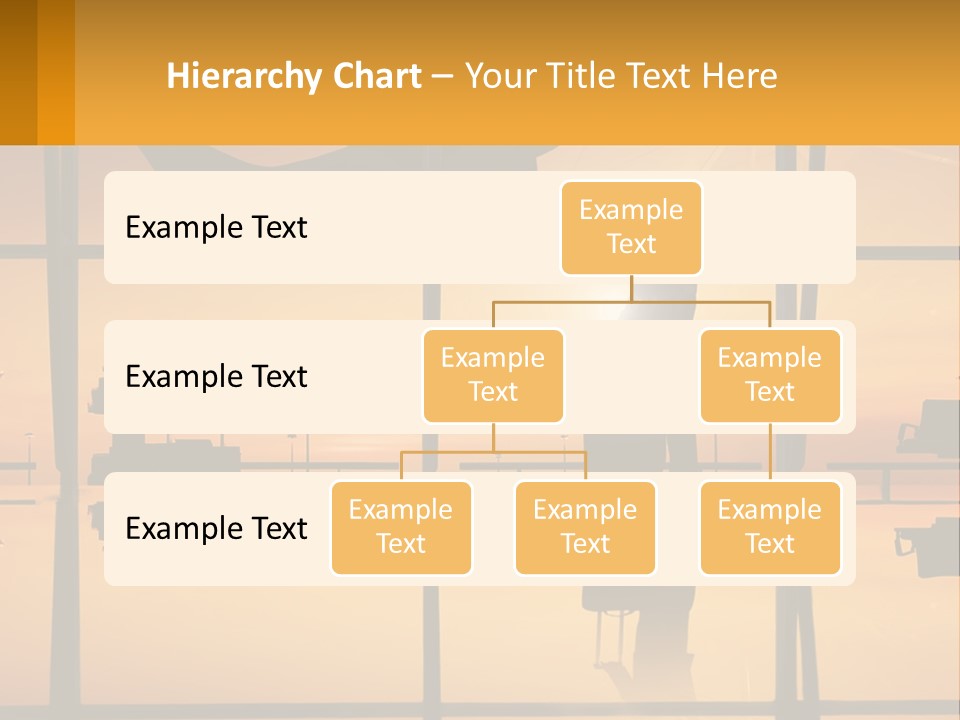 A Silhouette Of A Man With A Suitcase In Front Of A Window PowerPoint Template