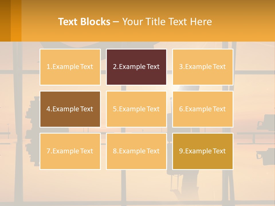 A Silhouette Of A Man With A Suitcase In Front Of A Window PowerPoint Template