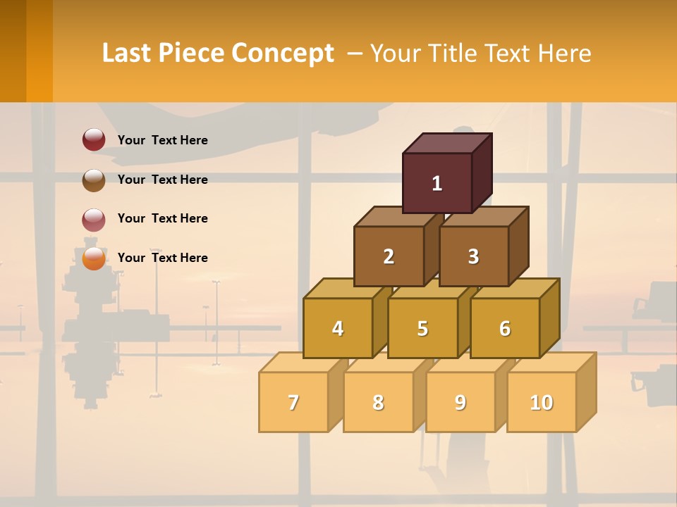 A Silhouette Of A Man With A Suitcase In Front Of A Window PowerPoint Template