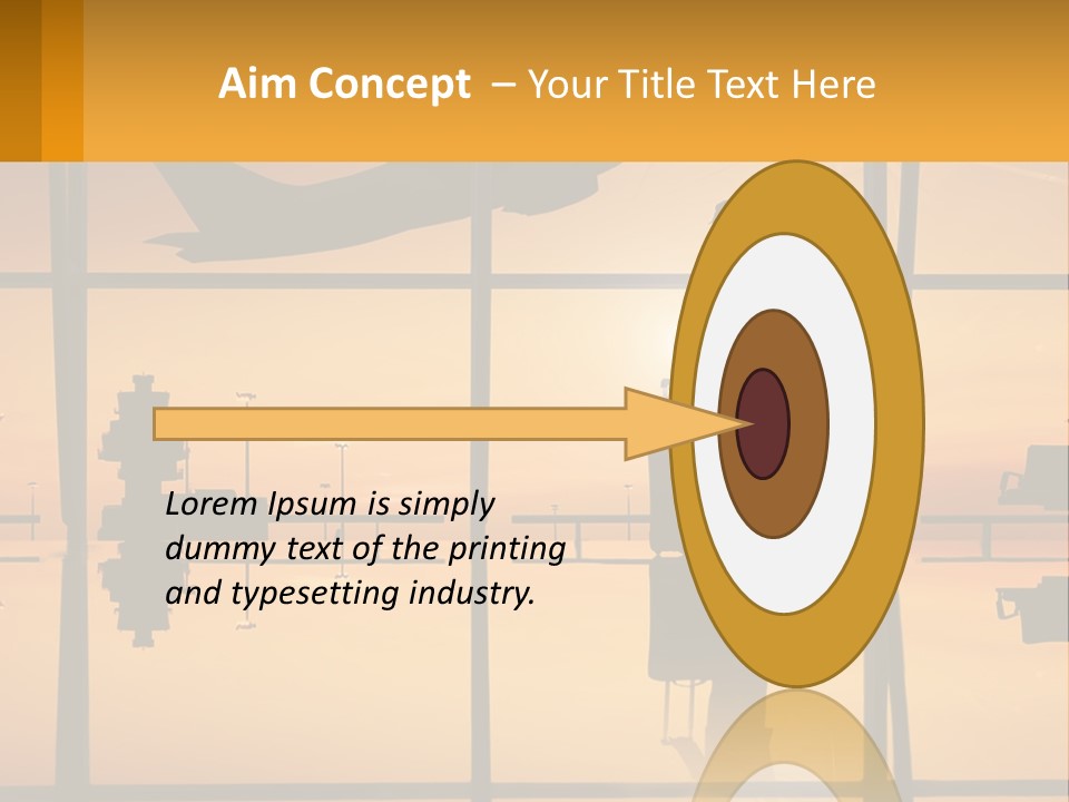 A Silhouette Of A Man With A Suitcase In Front Of A Window PowerPoint Template